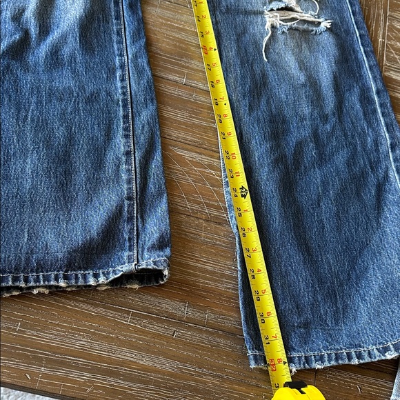 KanCan High Rise Distressed 90's Flare Medium Wash Denim Jeans Size 3/25 - Picture 13 of 15